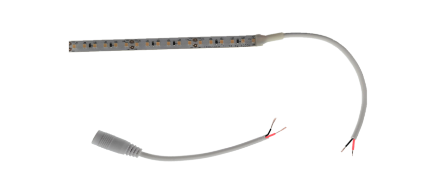 DC plug disconnected from led strip light