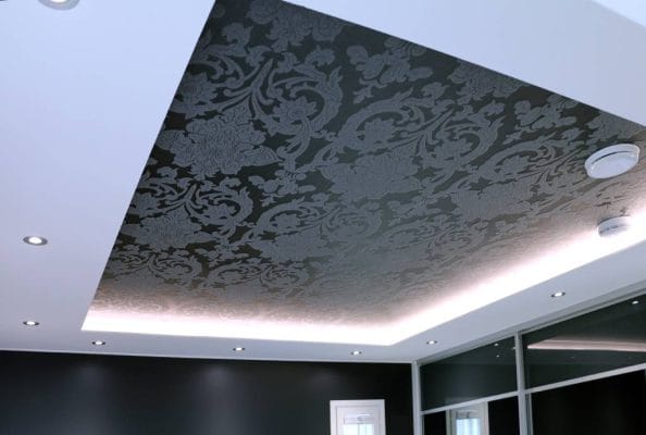 Atmosphere with Led light against black wallpaper