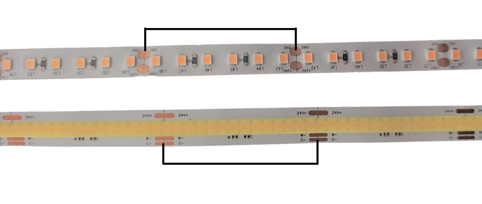 Led circuits with led strip light