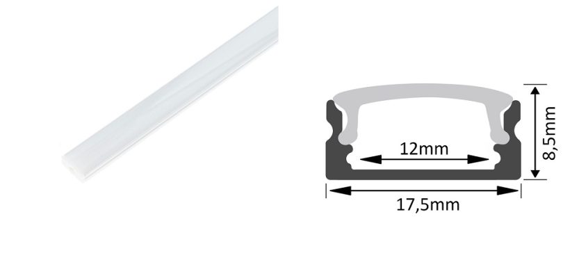 White low surface profile