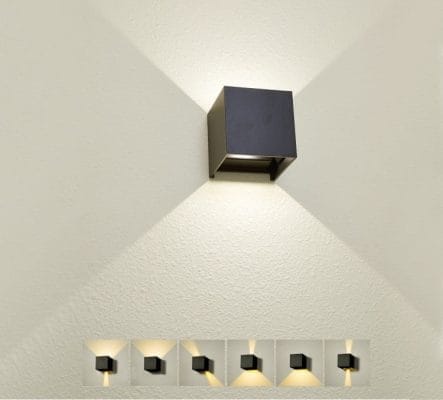 Funk vägg svart - LedStore Led FUNK vägglampa svart justerbar vinkel LedStore.fi