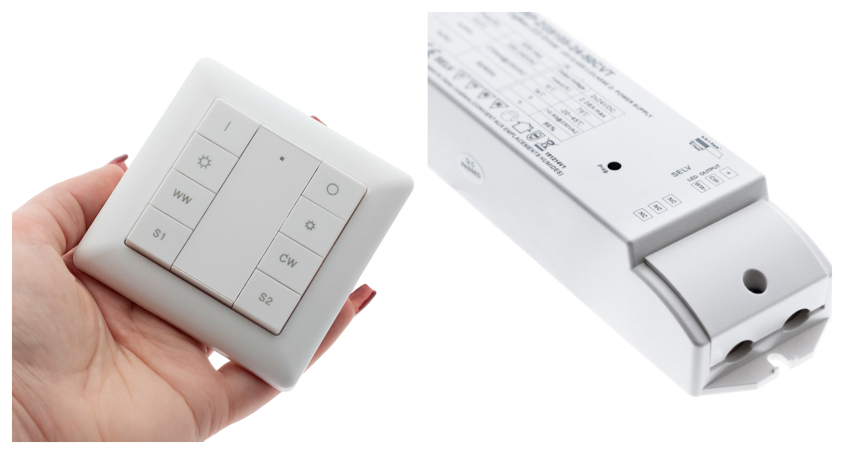 A connection is established between the wireless button and the transformer containing the receiver