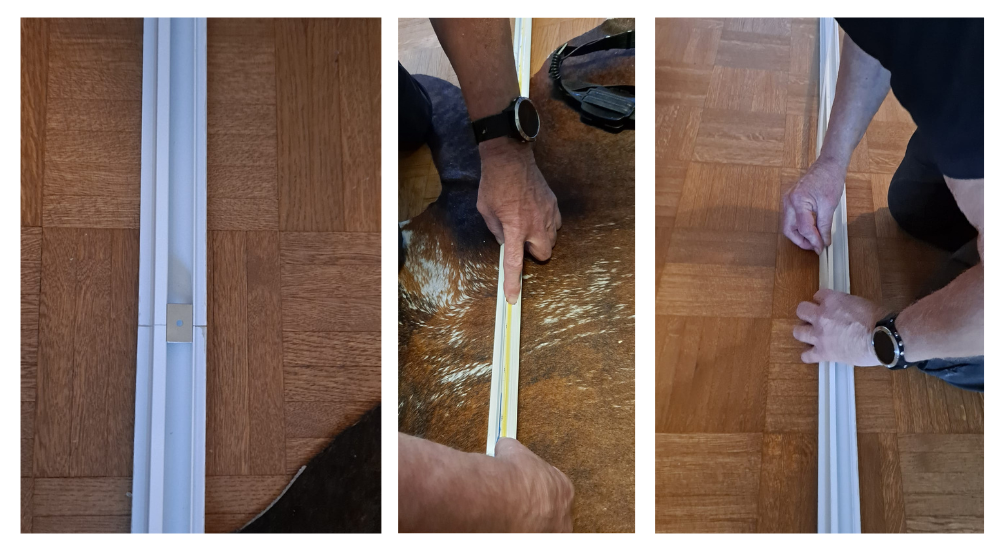 6 Fügen Sie die Profile zusammen und kleben Sie den LED-Streifen auf - und montieren Sie den Diffusor - LedStore Zusammenfügen der Profile und Verkleben des LED-Streifens - und Anbringen des Diffusors