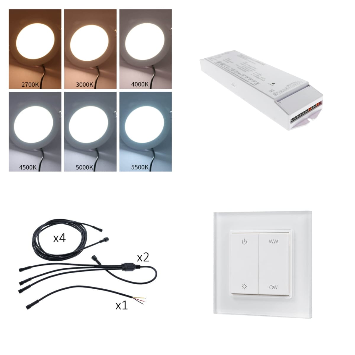Wireless control lamps, wiring harness, transformer and wireless control button