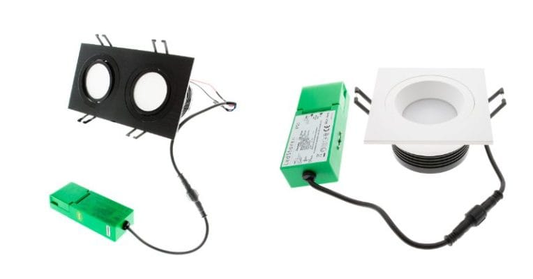 Led-spotteja muuntajineen kollaasi - LedStore Tutkitusti tuoteturvallinen valaisin