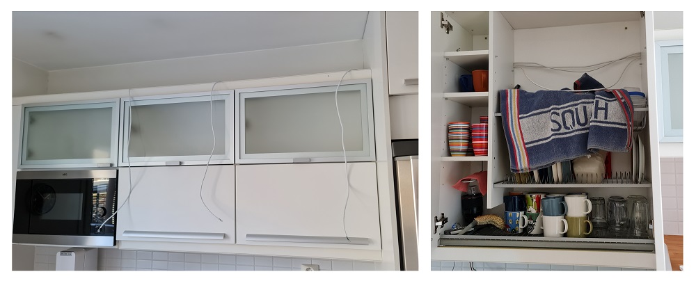 Verdrahtung von Led-Leuchtbändern - LedStore Verdrahtung von Led-Leuchtbändern in Küchenschränken