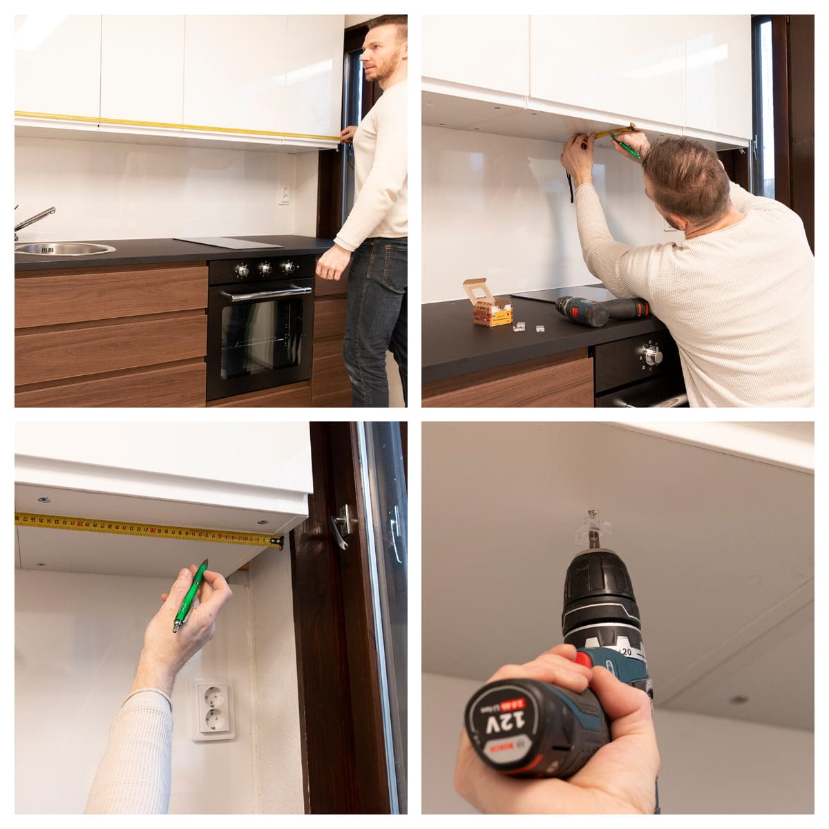 Lighting in the kitchen - installation