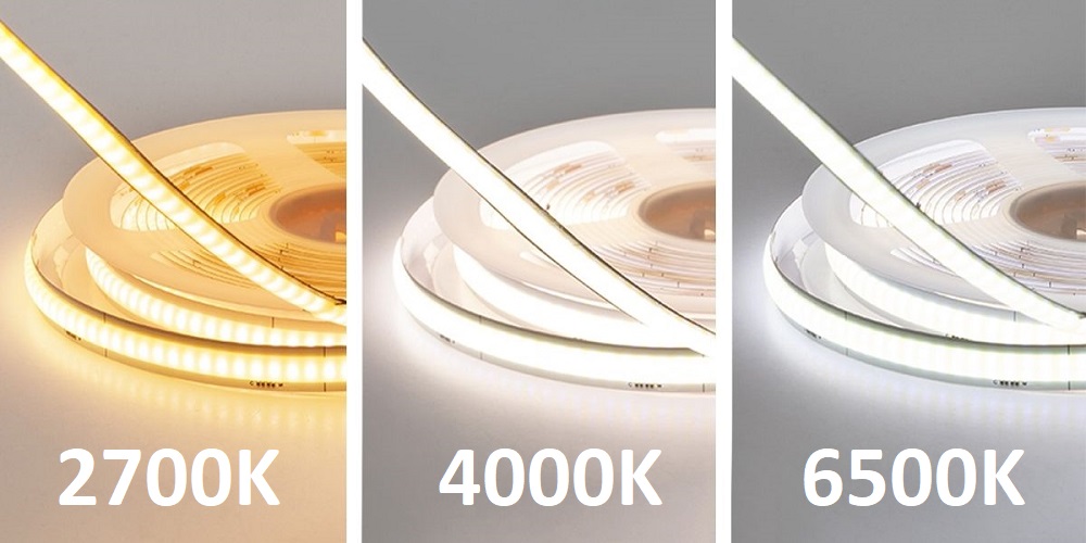 SOLO CCT led strip in different shades