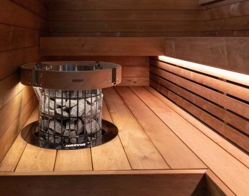 Illuminazione rilassante della sauna