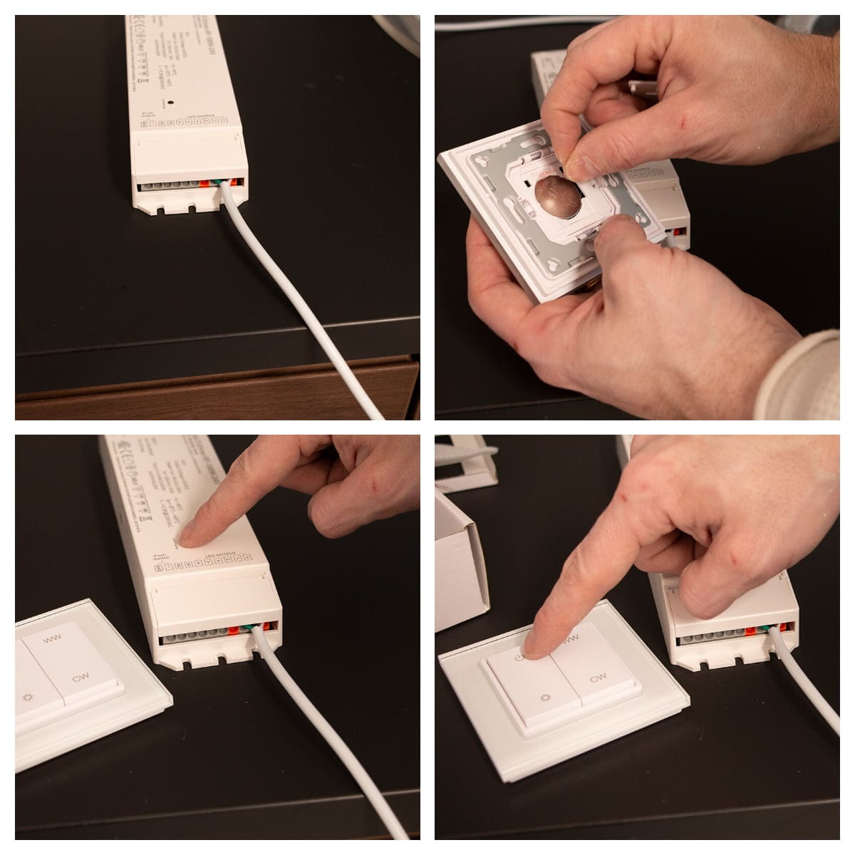 Kitchen lights can be controlled wirelessly with ZIgbee or RF devices