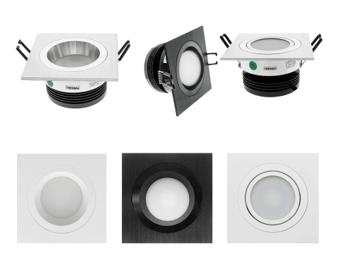 Potenza effettiva degli spot LED CCT e dei pannelli misurati