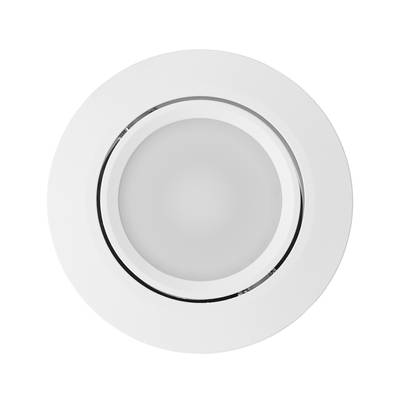 Plafoniera LED da incasso dal design pulito e rotondo per soluzioni di illuminazione moderne in case e uffici.