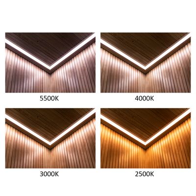 - .FI: Illuminazione a LED nel soffitto in legno con diverse temperature di colore: 5500K, 4000K, 3000K, 2500K - .SE: LED-belysning i trätak med olika färgtemperaturer: 5500K, 4000K, LED con temperature del soffitto 5500K, 4000K, 3000K e 2500K - .DE: LED-Beleuchtung in Holzdecke mit Farbtemperaturen von 5500K, 4000K, 3000K ja 2500K