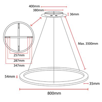 Moderno lampadario circolare a LED per una stanza minimalista con soffitto in legno, design elegante e illuminazione a risparmio energetico.
