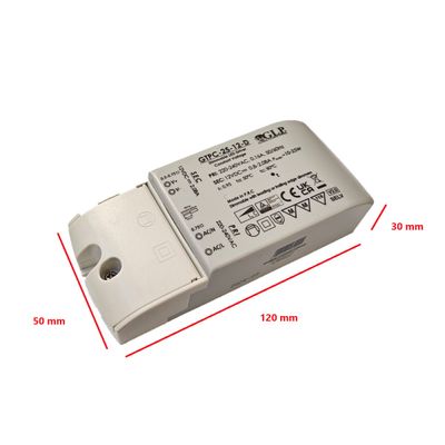 Schema di un apparecchio LED a forma di scatola, dimensioni 145 mm x 56 mm x 19 mm, fori di montaggio angolari per una facile installazione.