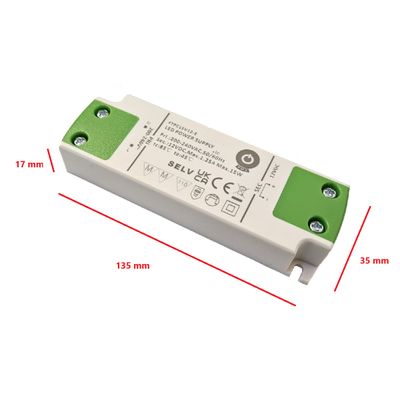 Disegno tecnico di un apparecchio LED rettangolare; dimensioni: lunghezza 145 mm, larghezza 56 mm, altezza 19 mm. Ideale per soluzioni di illuminazione moderne.