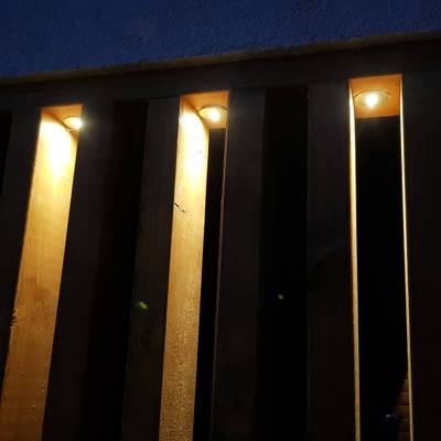 Set di luci a led per terrazza, 4000K, 3W, light up, IP67