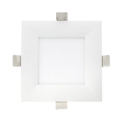 Disegno tecnico di pannello LED rotondo e quadrato, ritaglio 130x130 mm, dimensioni 145x145 mm, altezza 20/30 mm.
