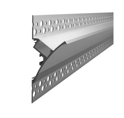 Profilo in alluminio fuso per striscia led a parete, 2000x82x33mm, per illuminazione indiretta Profilo in alluminio fuso per striscia led a parete, 2000x82x33mm, per illuminazione indiretta