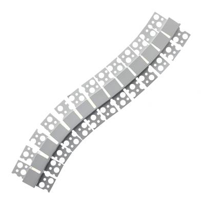 Staffe di montaggio per LED con fori per il passaggio dei cavi e la ventilazione, con sfondo bianco.