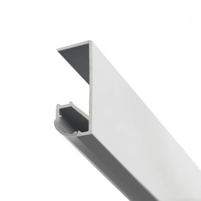 Profilo in alluminio per striscia led a bordo piano, 3000x31x12mm, bianco