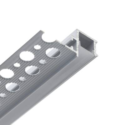 Profilo in alluminio per strisce led EPÄSUORA MATALA Z per bordi di tetti e pareti, 3000x38x20 mm