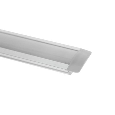 Profilo in alluminio per striscia led 2500x8x25mm, da incasso, stretto, alluminio spazzolato Profilo in alluminio per striscia led 2500x8x25mm, da incasso, stretto, alluminio spazzolato