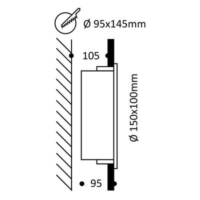 IN-WALL OUT 2, applique a LED, luce da parete/portico 3W IP55 Unboxing LedStore.fi