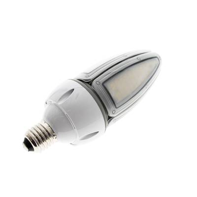 Lampada LED ad alta efficienza energetica con design allungato, base in metallo e copertura smerigliata per un'illuminazione ottimale. Perfetta per spazi moderni e case ecologiche.