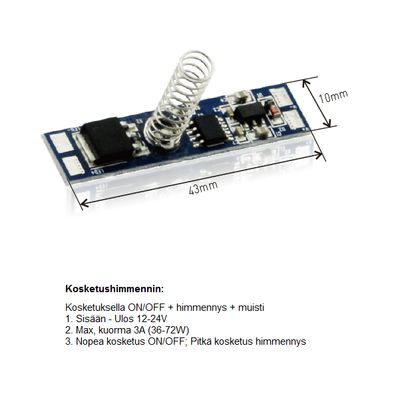 LedStore.fi Video dimostrativo del dimmer touch