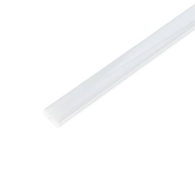 Striscia LED lineare dall'elegante design bianco su sfondo bianco, perfetta per soluzioni di illuminazione moderne.