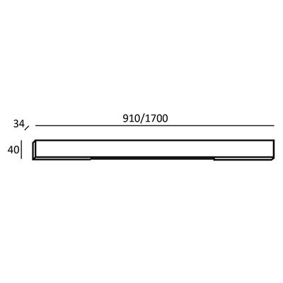 Disegno dimensionale della linea 900.