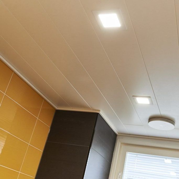 Spazio toilette illuminato da un pannello LED