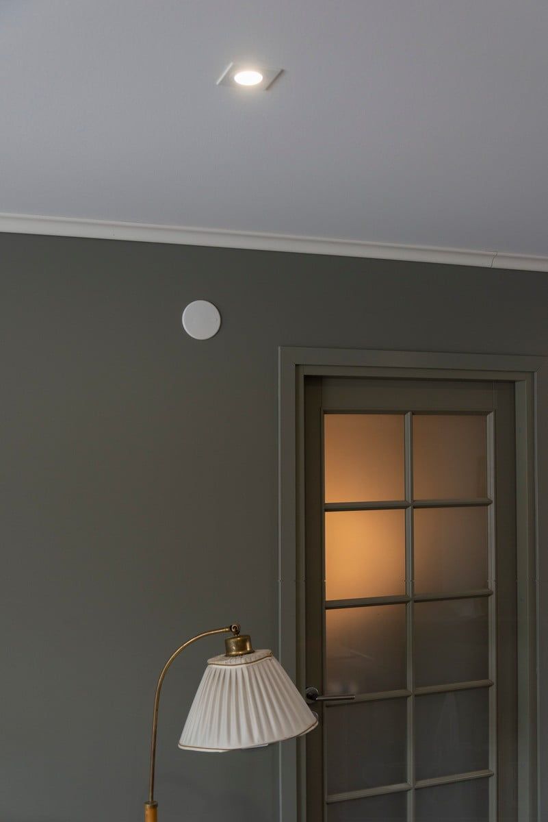 Logo del negozio di illuminazione a LED: sfondo verde, quadrato bianco al centro, testo "LED STORE" impilato verticalmente in bianco per l'illuminazione ecologica.