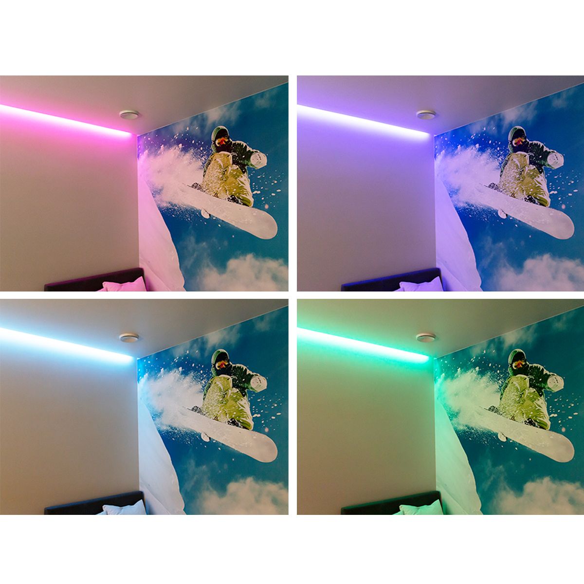 Logo LED STORE su sfondo verde con un quadrato bianco e testo bianco verticale all'interno, che promuove soluzioni di illuminazione ad alta efficienza energetica.