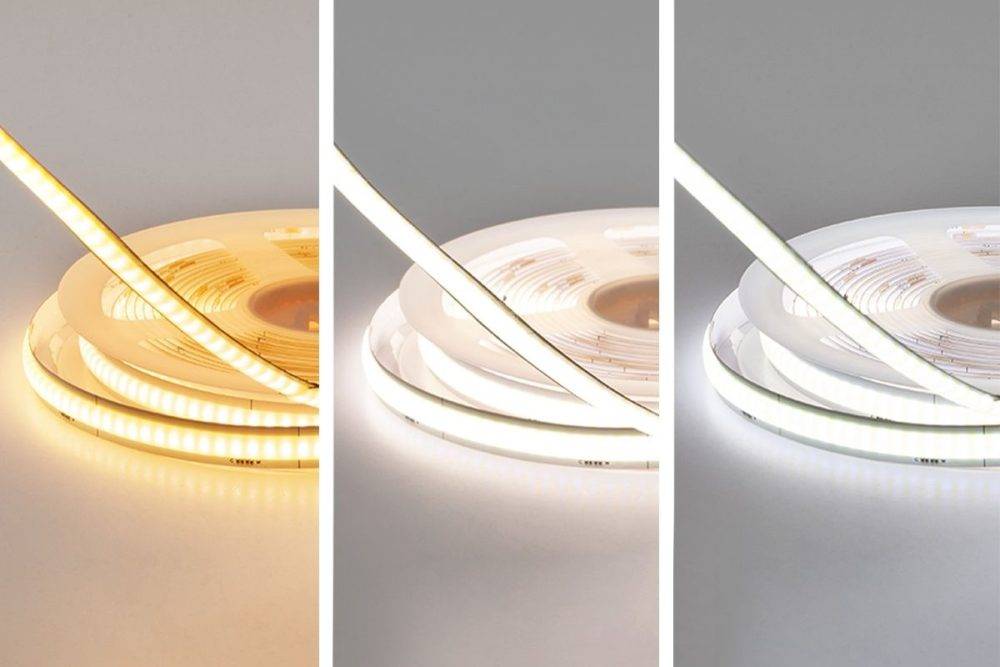 Nastro led CCT con diverse temperature di luce