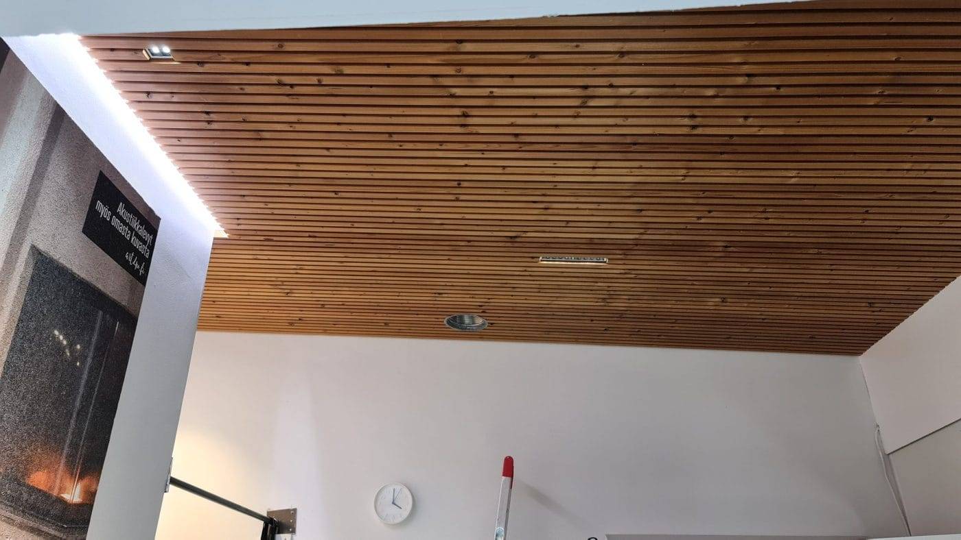 Quando le luci sono accese, un'ottima caratteristica di LINJA 2 e LINJA 10 è che i punti luce non sono visibili se visti di lato.