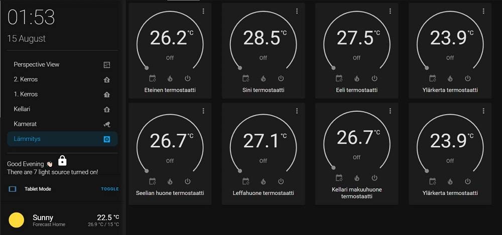 La casa intelligente ti permette di monitorare il riscaldamento