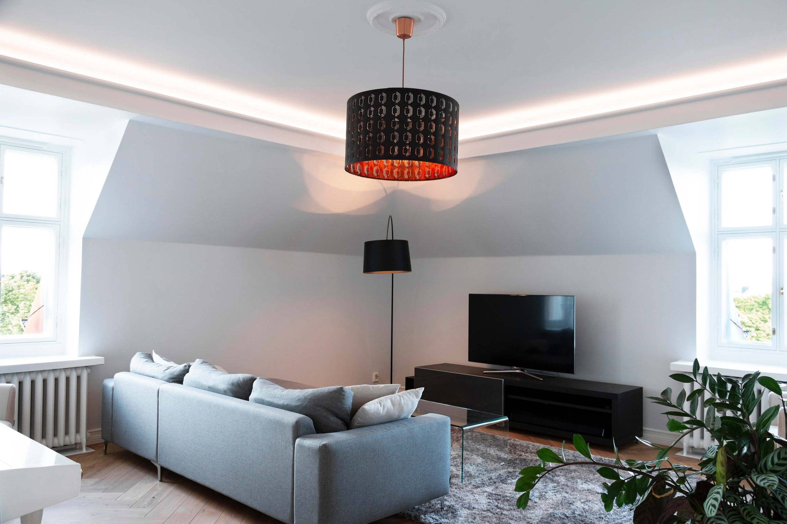 Illuminazione a led indiretta in soggiorno, LedStore.fi
