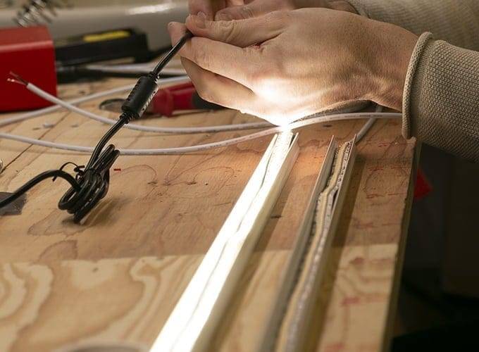 Striscia di alluminio e striscia a led Test di LedPajalla