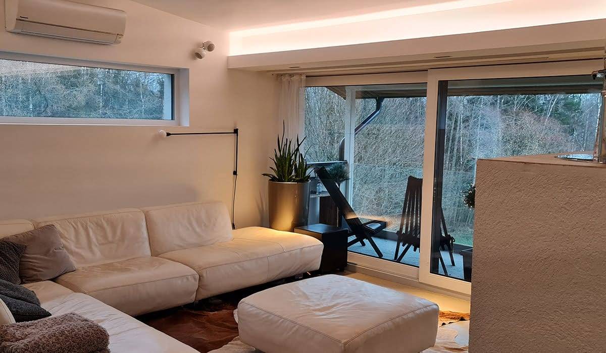 Illuminazione a led del soggiorno