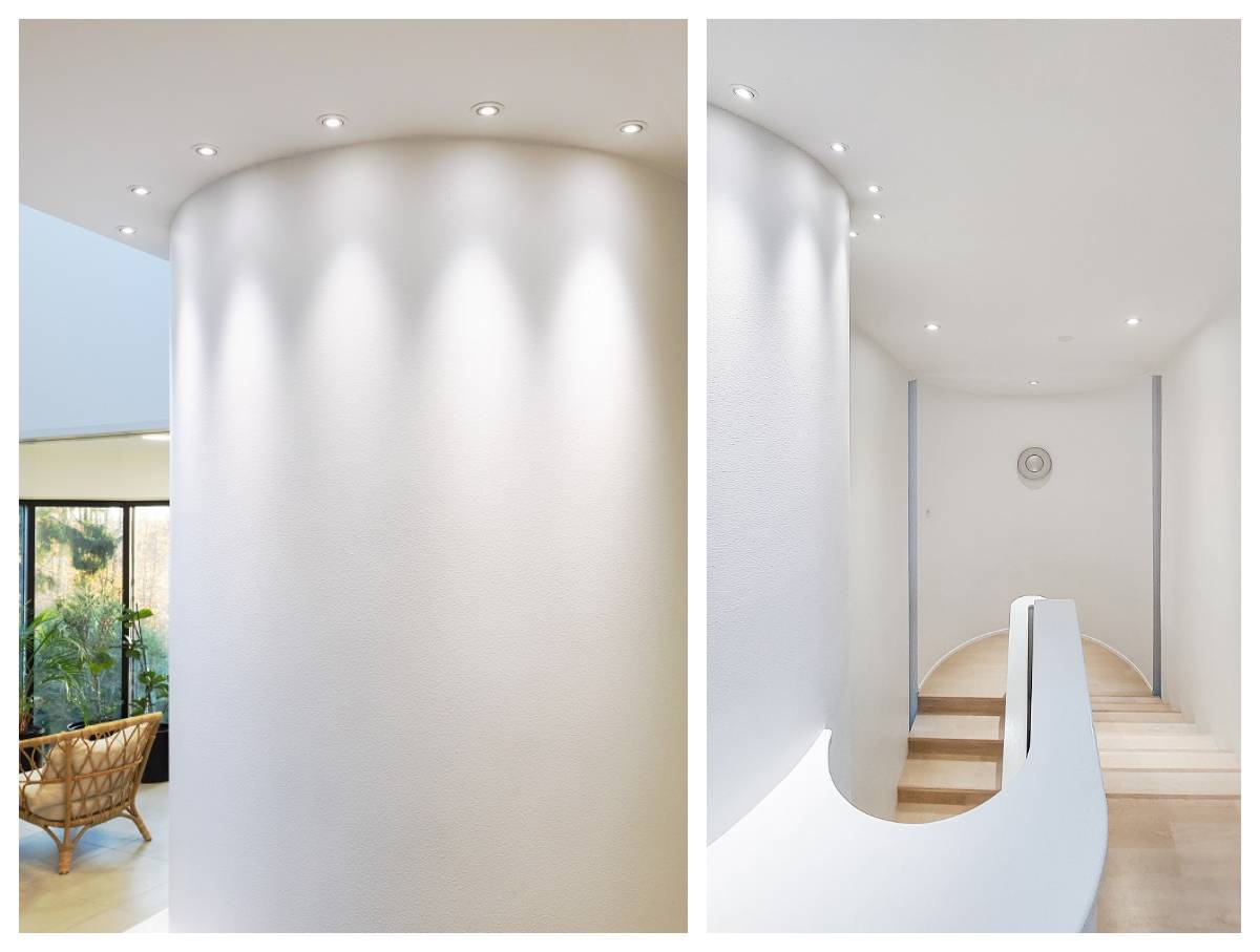 Illuminazione decorativa a LED con piccoli spot d'accento