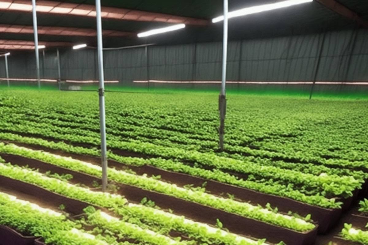 Illuminazione a led nella serra