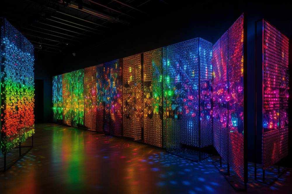 L'illuminazione a led come parte dell'arte