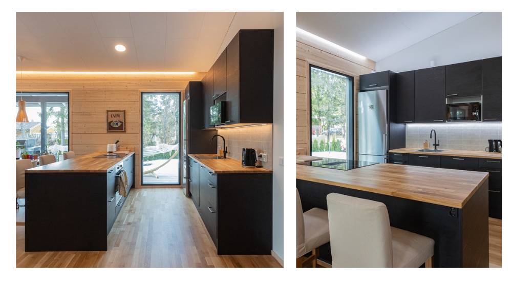 Luci a led per il soffitto della cucina con diverse temperature di colore