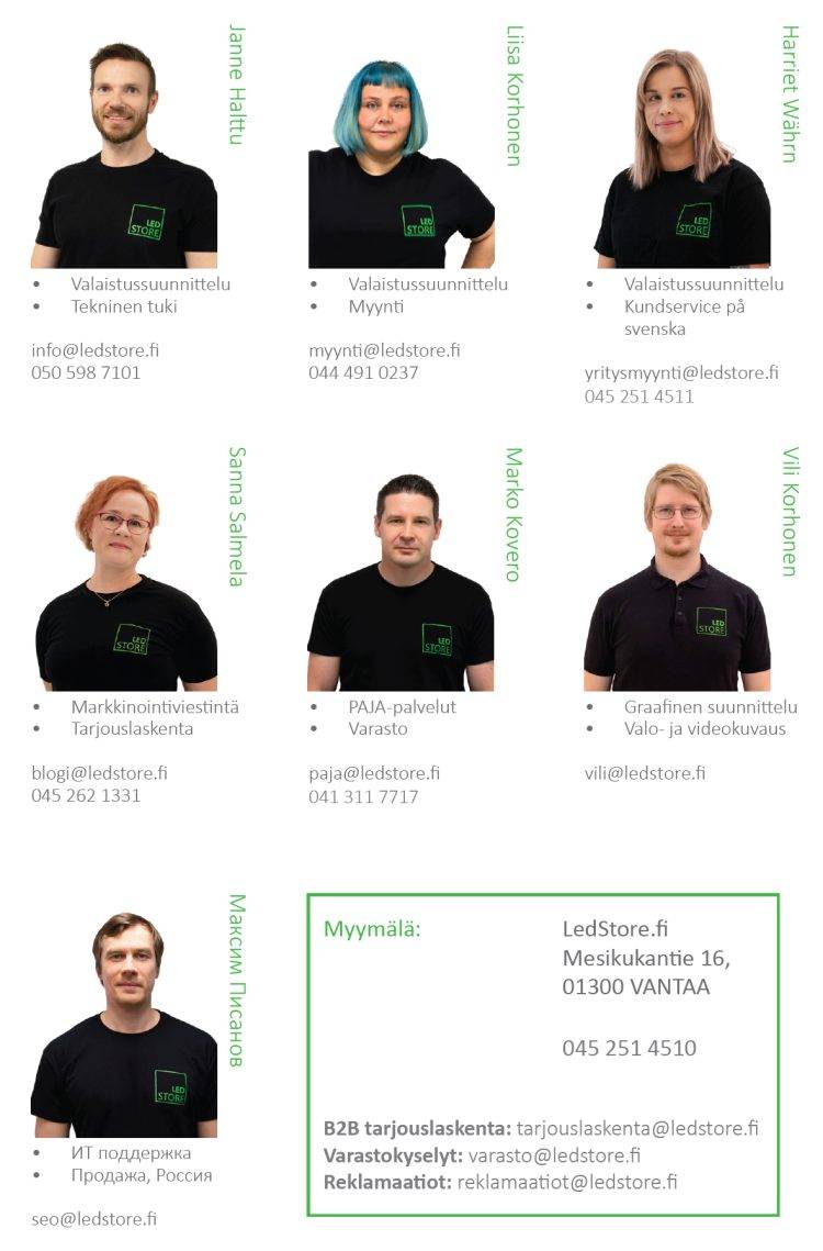 Staff e contatti di LedStore.