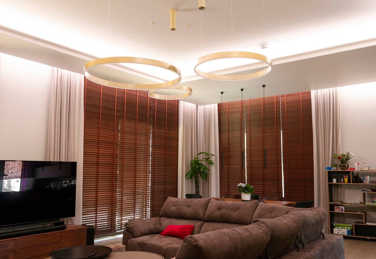 Design dell'illuminazione del soggiorno