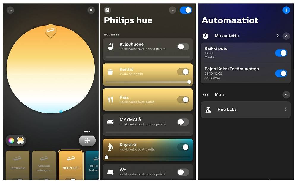 L'illuminazione intelligente Philips HUE regola le temperature