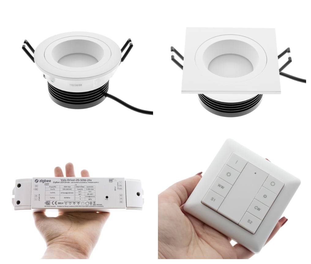 L'illuminazione del bagno e di altre aree è stata controllata da dispositivi Zigbee.