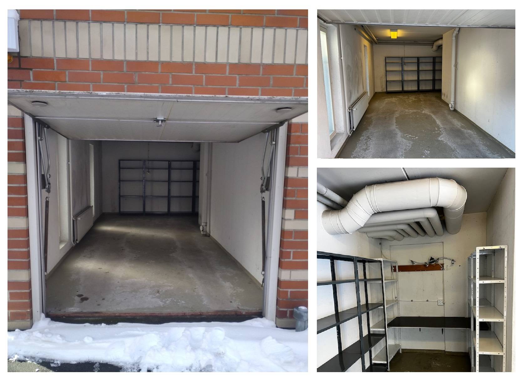 Luci del garage prima della ristrutturazione